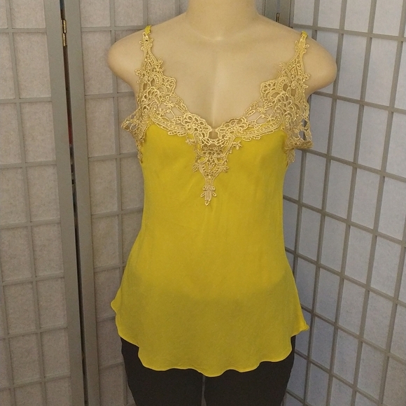Tops - **Yellow spaghetti strap blouse**